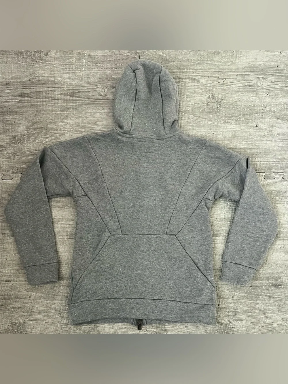Jordan Boy’s Full Zip Hooded Fleece Hoodie Gray M Regular Fit Pockets